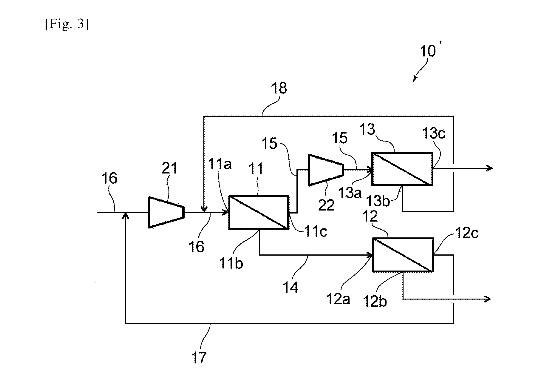 Gas separation system and enriched gas production method