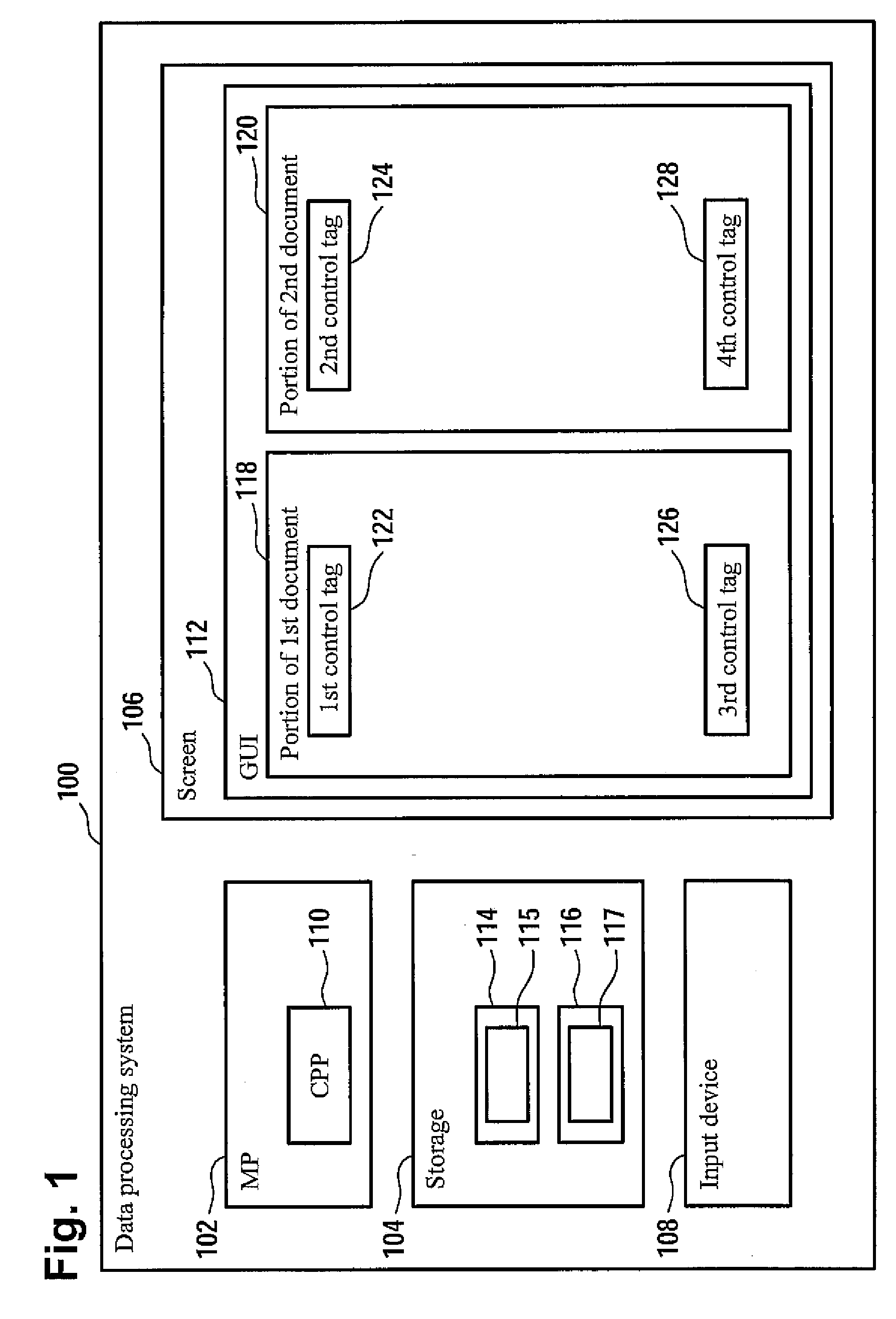Method and data processing system for displaying synchronously documents to a user