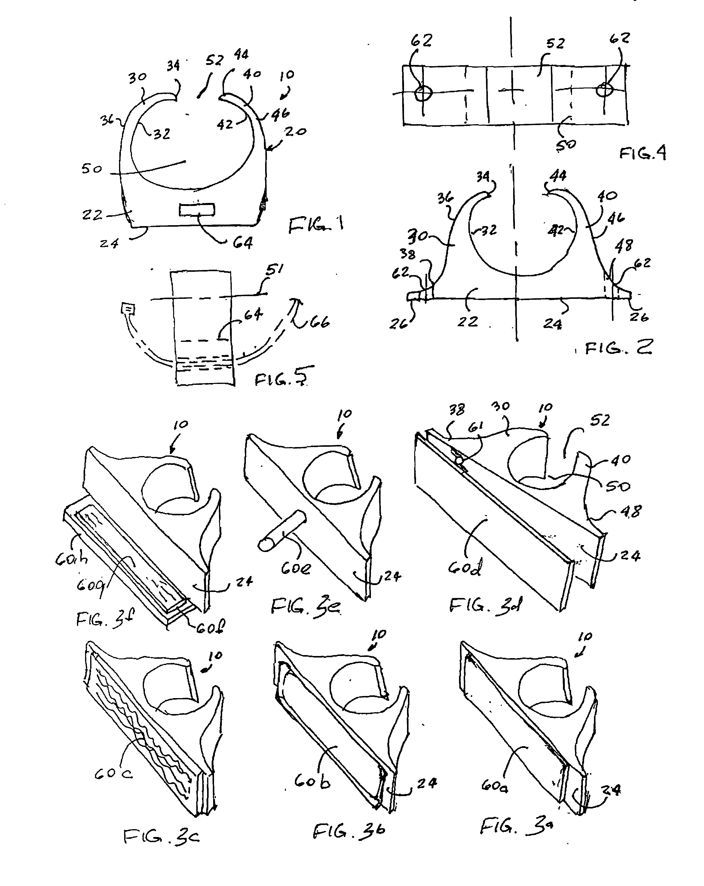 Device for retaining and supporting flexible elongated bodies
