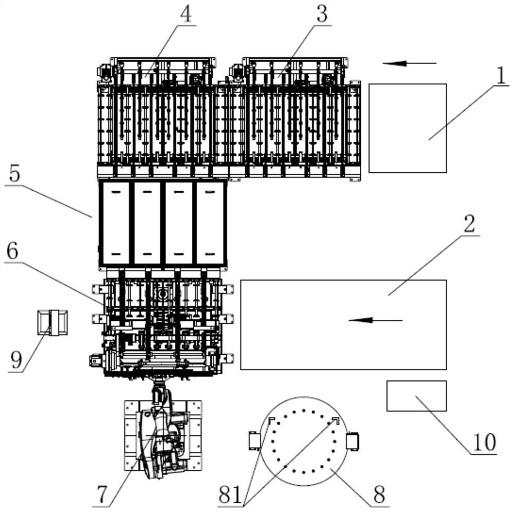 Sheet unloading system and sheet unloading method for automobile laminated glass pretreatment line