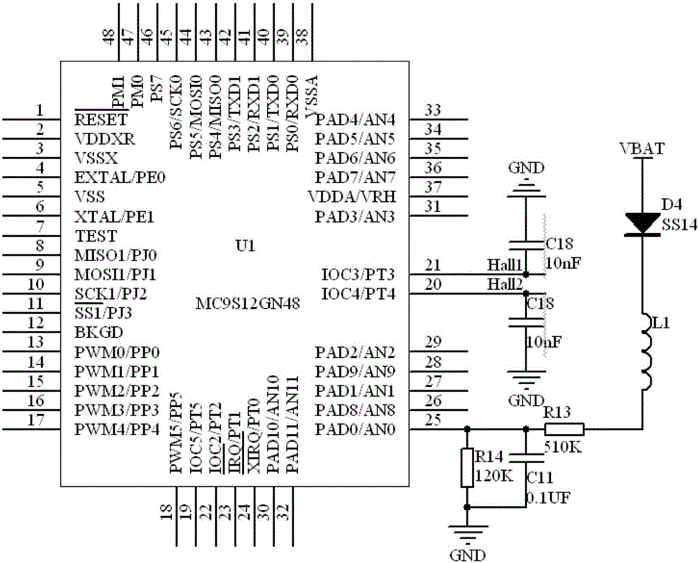 Matching method for voltage and rotating speed of automobile skylight DC motor