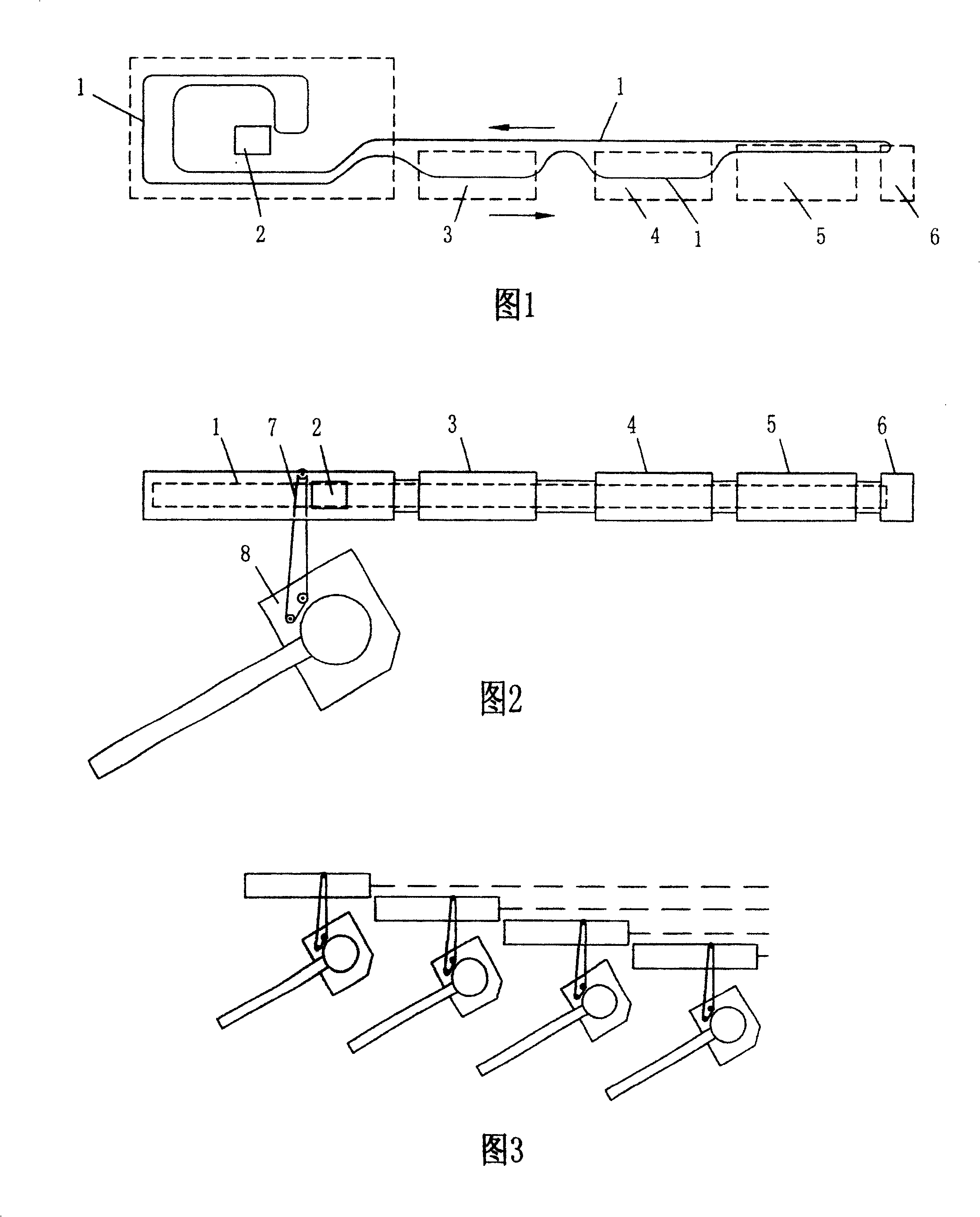 Automatic disinfecting and drying line for suspended penguin package