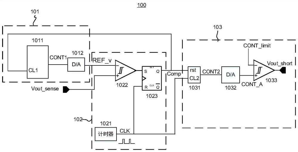 Short circuit detection circuit and detection method