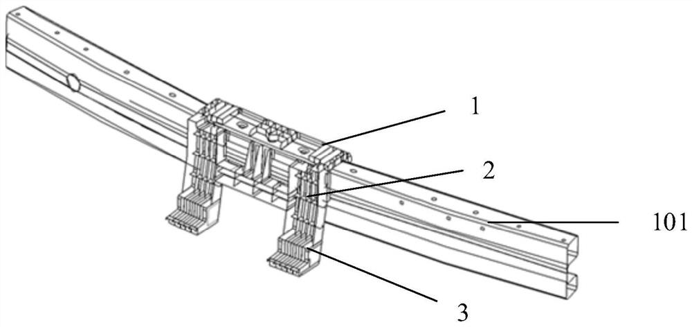 front support device