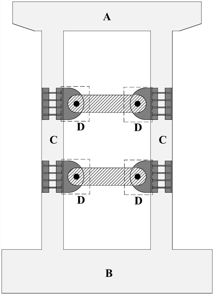 Self-resetting bridge pier adopting replaceable energy dissipation beam column connecting joints