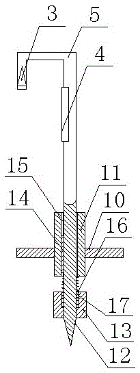 Laser positioning device for electric tower