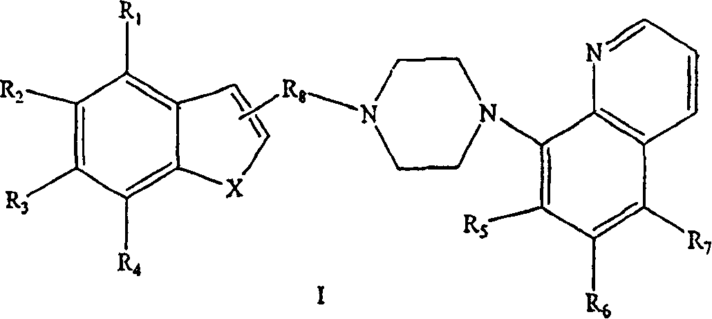 Benzofuranyl-and benzothienyl-piperazinyl quinolines as 5-serotonin reuptake inhibitors