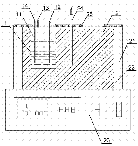 Strong lubricant oil oxidation test device and test method