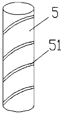 High pressure gas foreign matter removing insulating rod