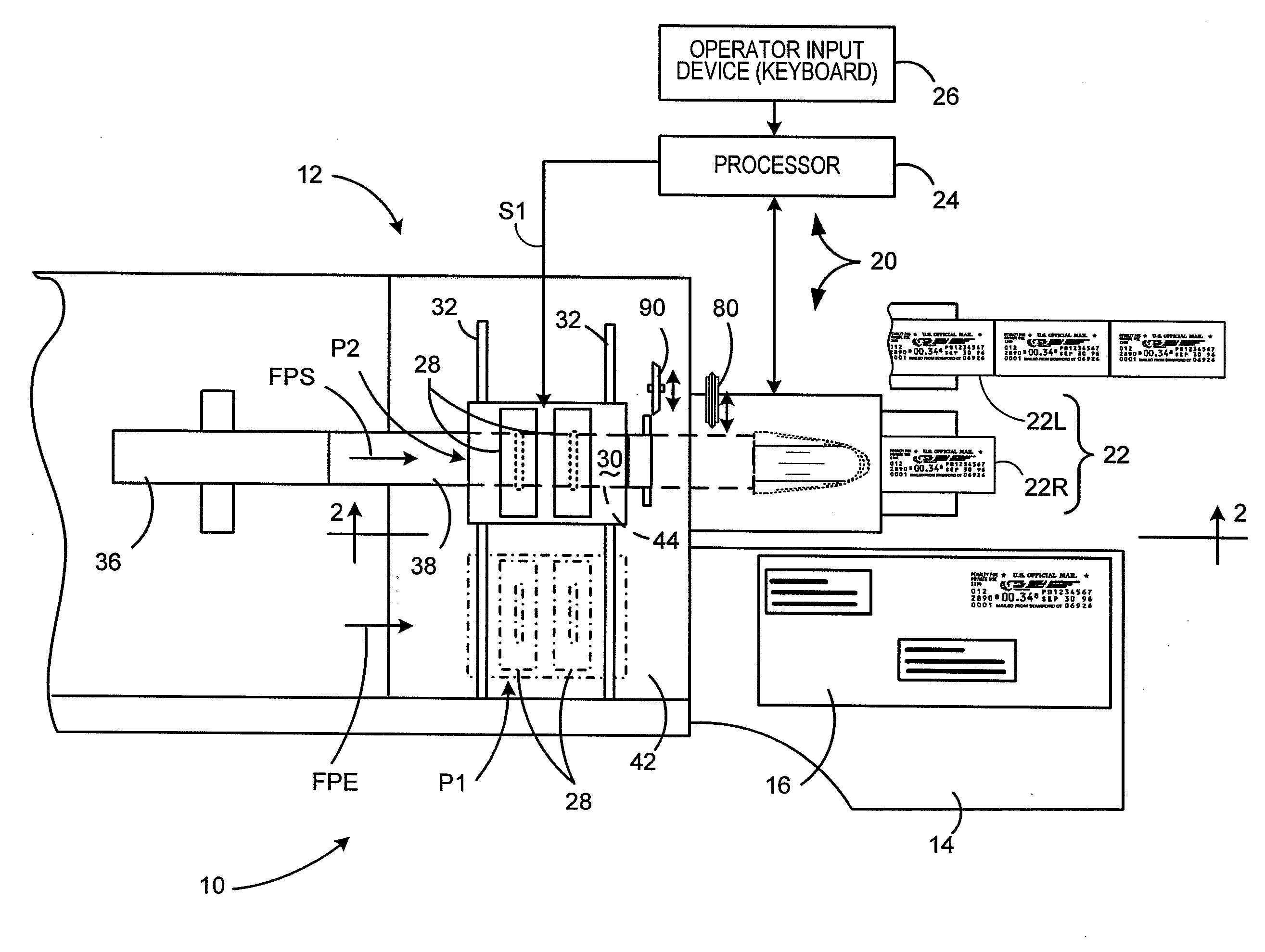 Postage label dispensing system and repositionable peeler guide therefor