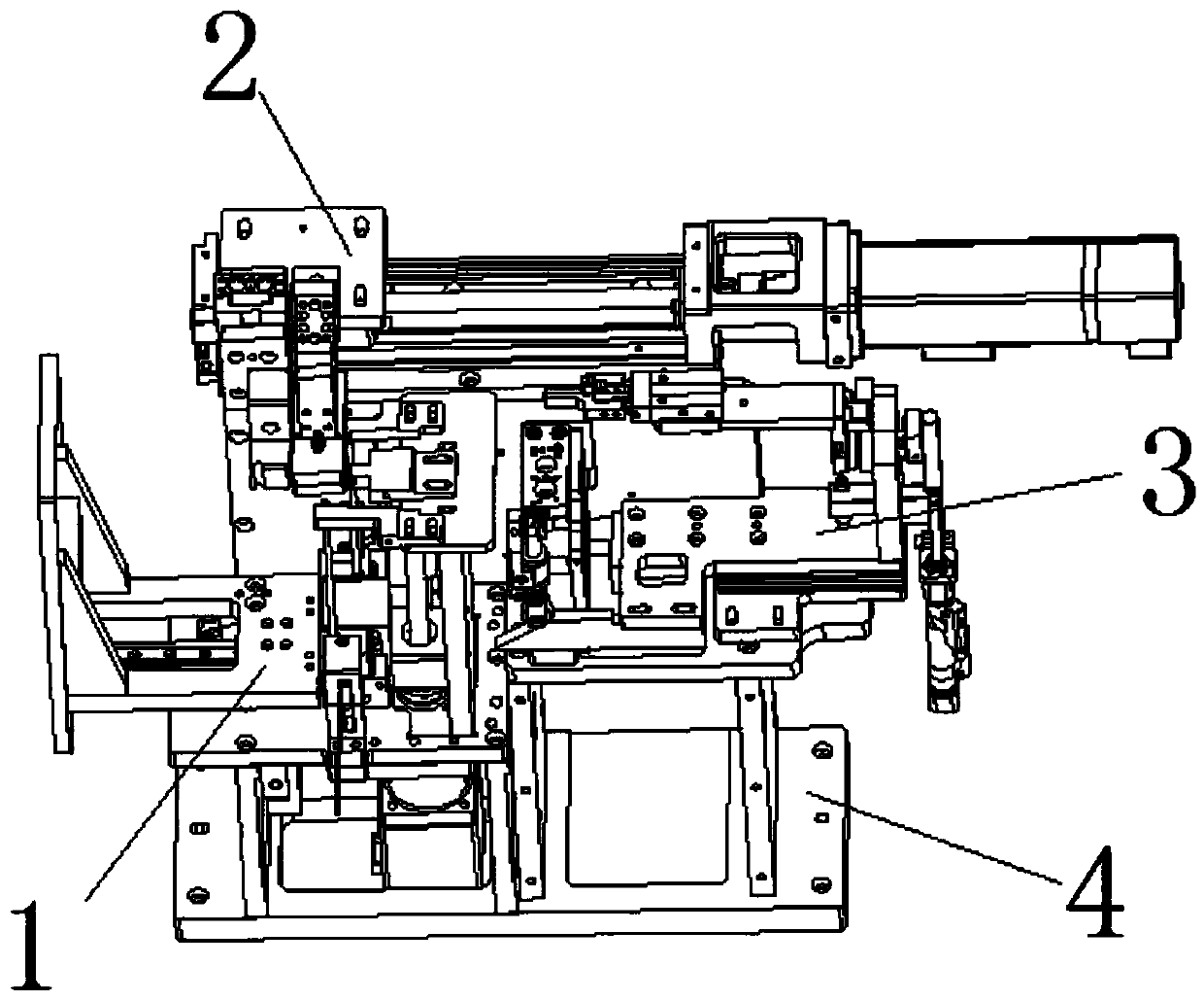An automatic feeding film tearing mechanism