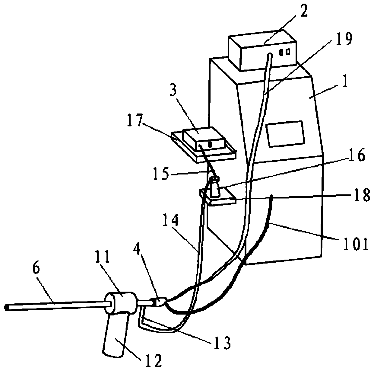 Holmium laser ultrasonic lithotripsy and stone removal device