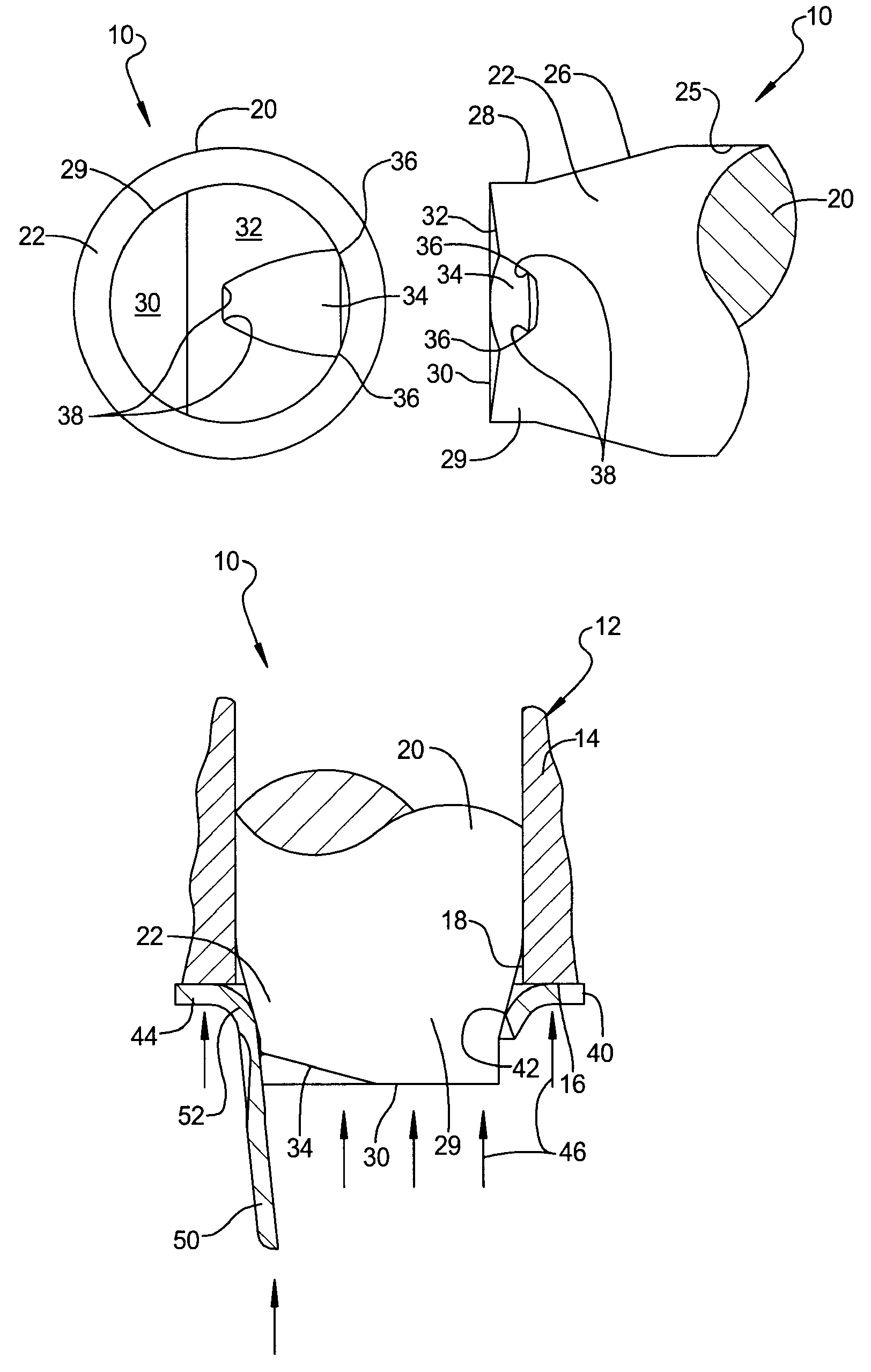Punch for hydroforming die