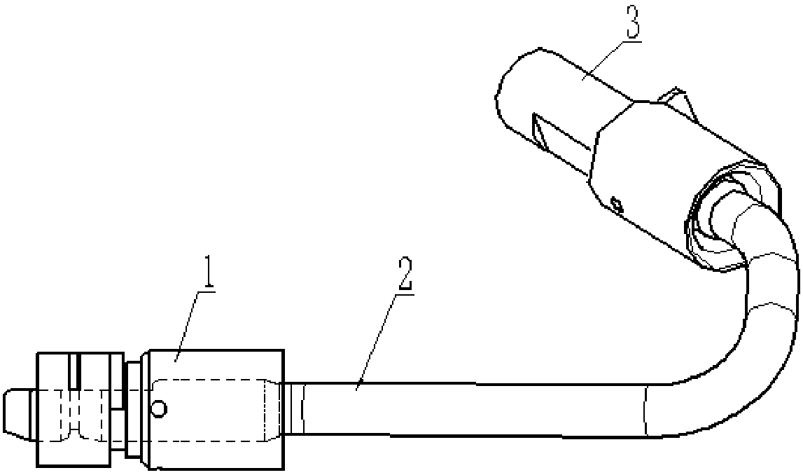 Processing device and method for marking grooves at both ends of rubber hose