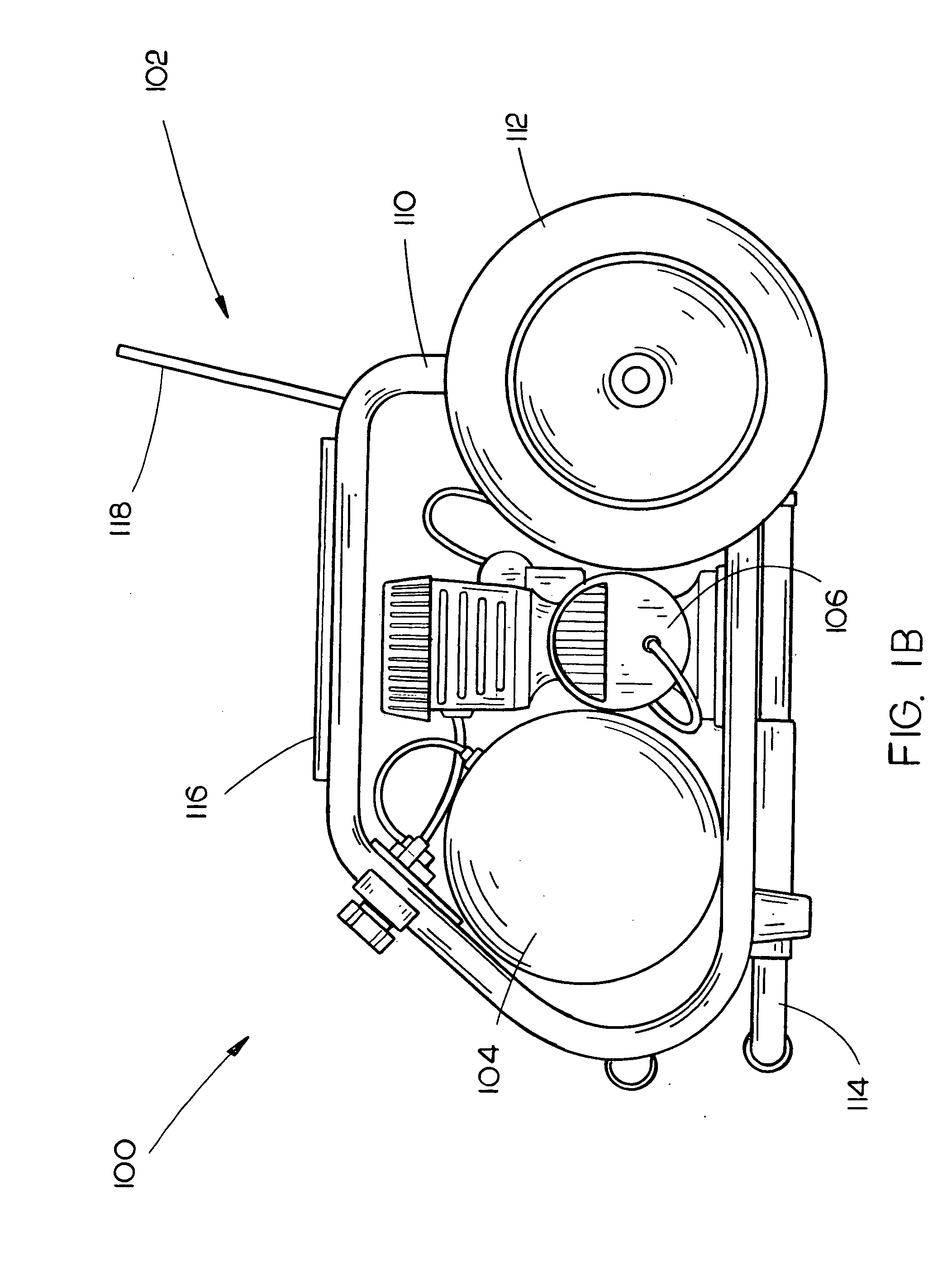 Portable air compressor tool carrier