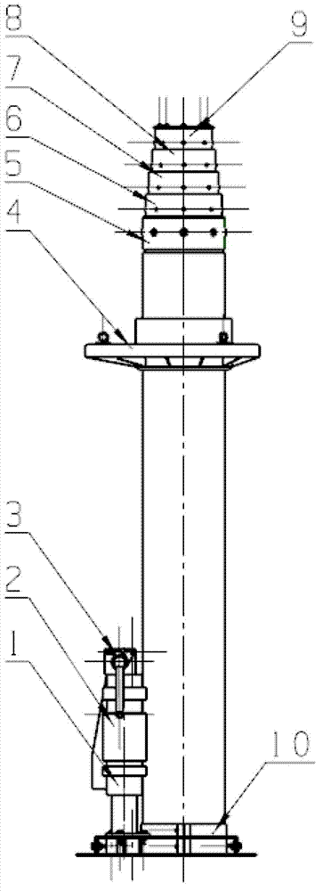 High-precision combined photoelectric mast set system