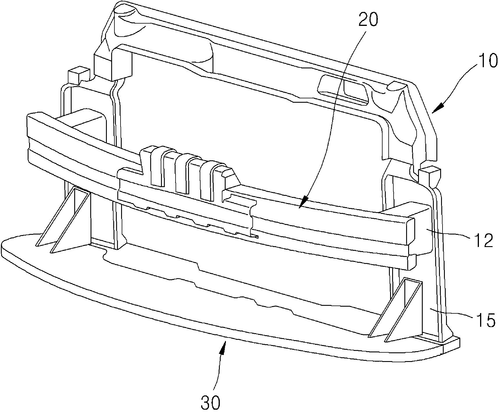 Bumper lower stiffener with improved performance using ultra high strength steel pipe and manufacturing method thereof