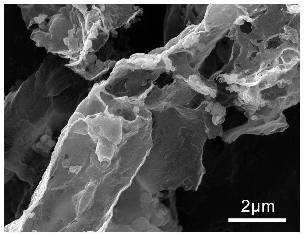 Method for preparing thin-layer graphene negative electrode active material by utilizing antibiotic bacterium dregs