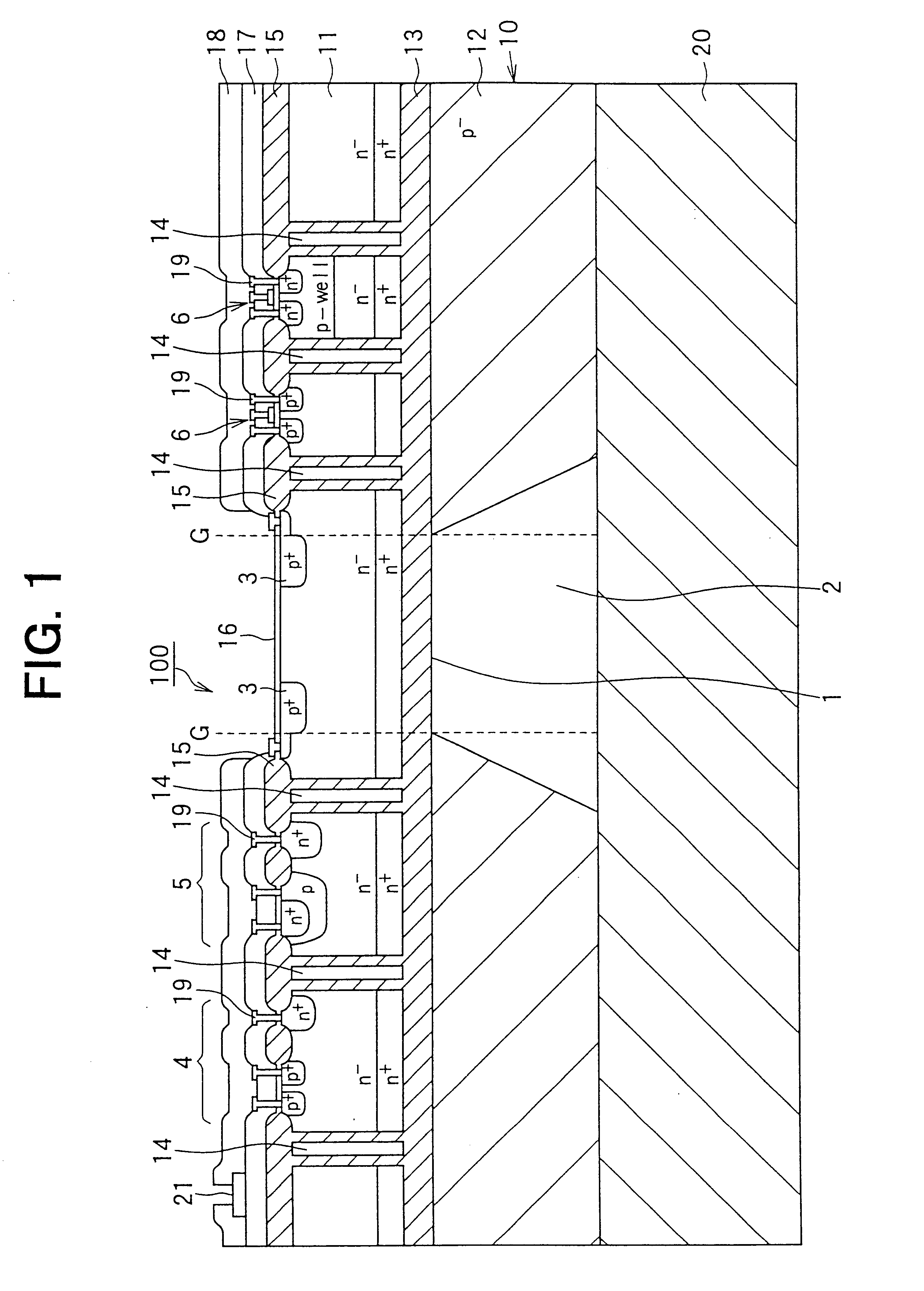 Semiconductor pressure sensor having strain gauge and circuit portion on semiconductor substrate