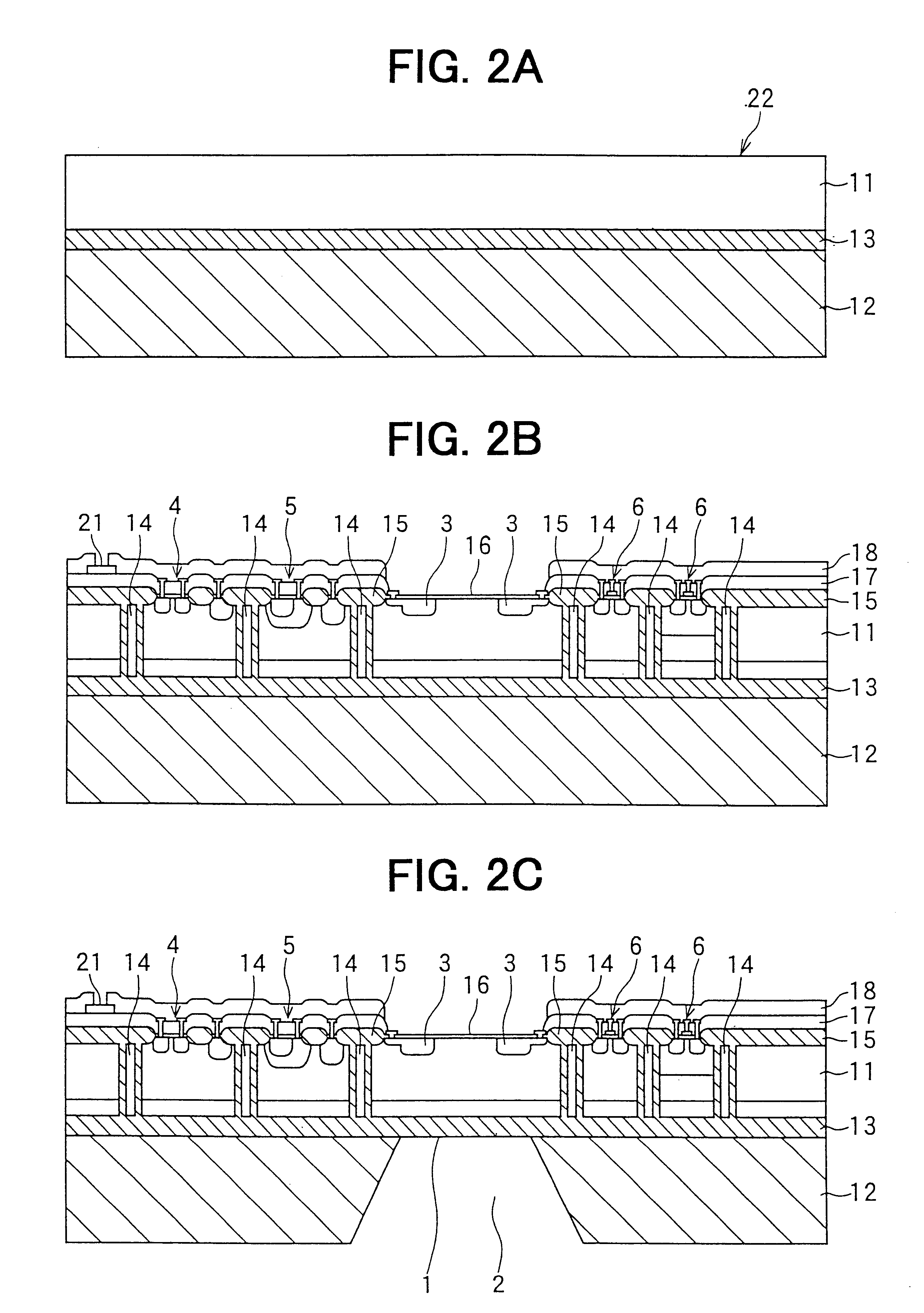 Semiconductor pressure sensor having strain gauge and circuit portion on semiconductor substrate