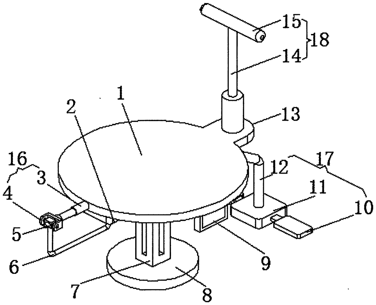 A multi-functional seat for patients in an injection room