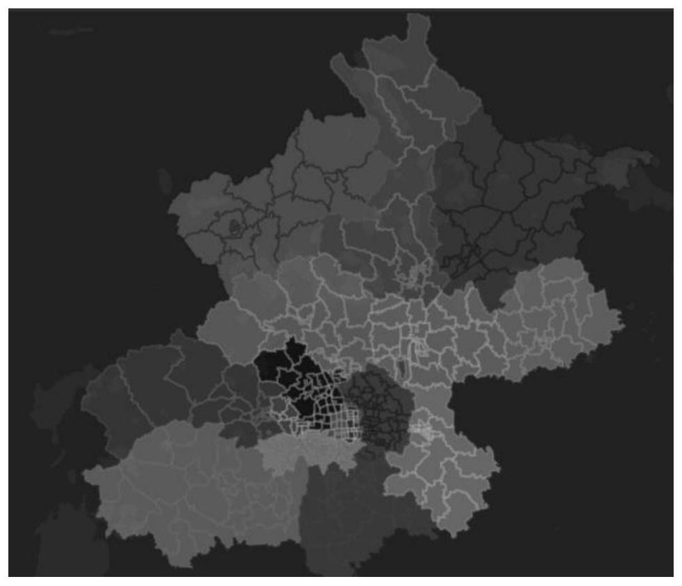 System for analyzing pedestrian volume migration by utilizing shared travel big data