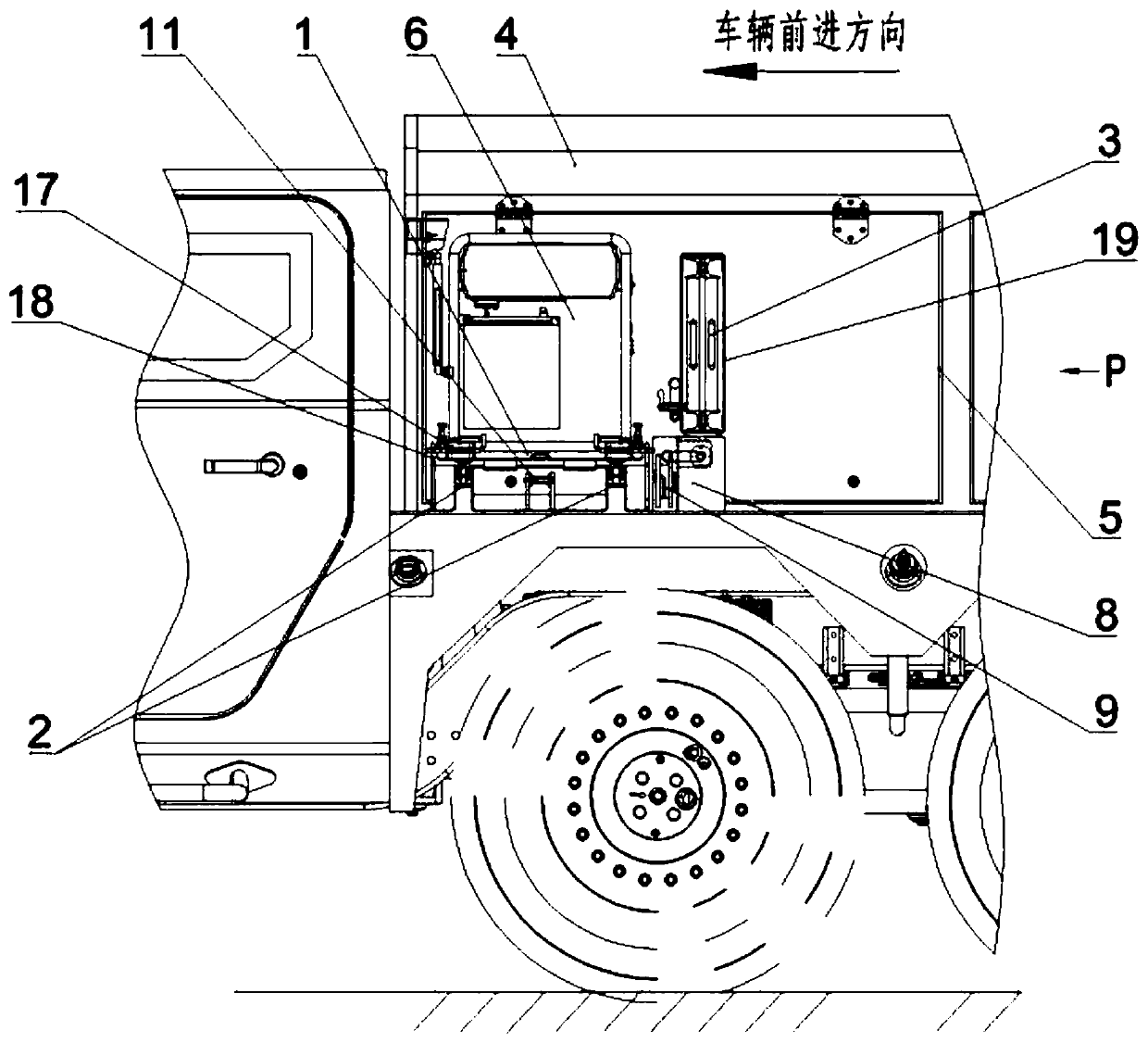 Disengaging device of on-board generator