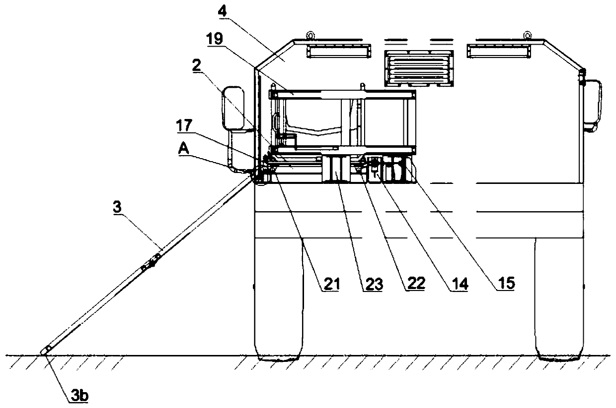 Disengaging device of on-board generator