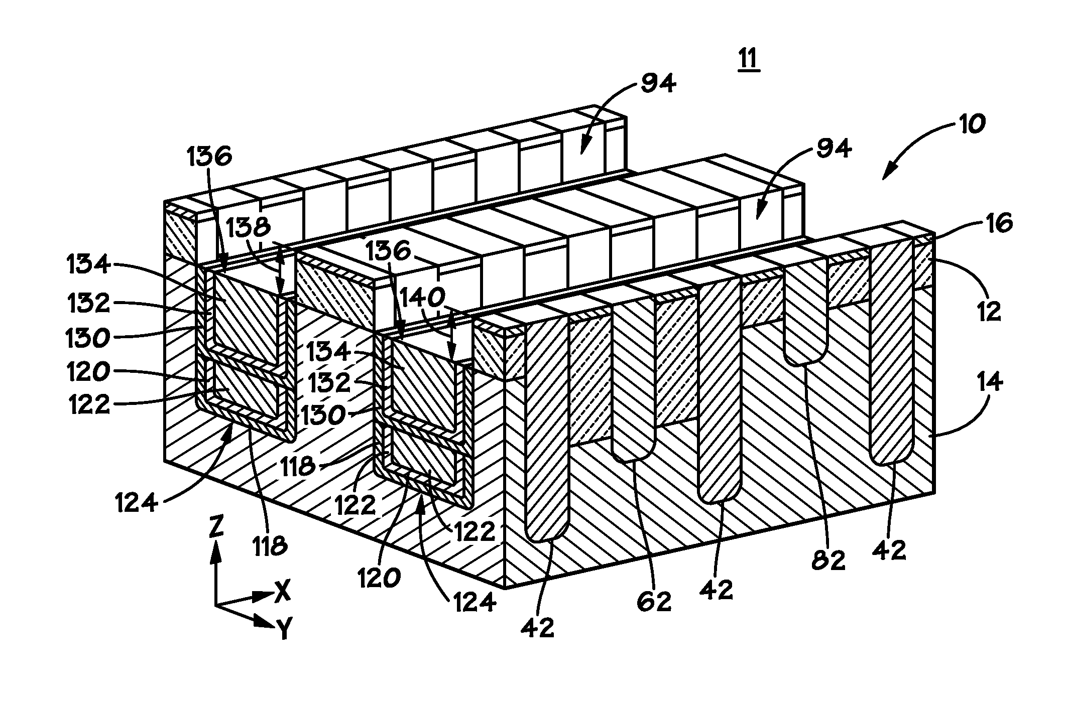 Vertically stacked fin transistors and methods of fabricating and operating the same