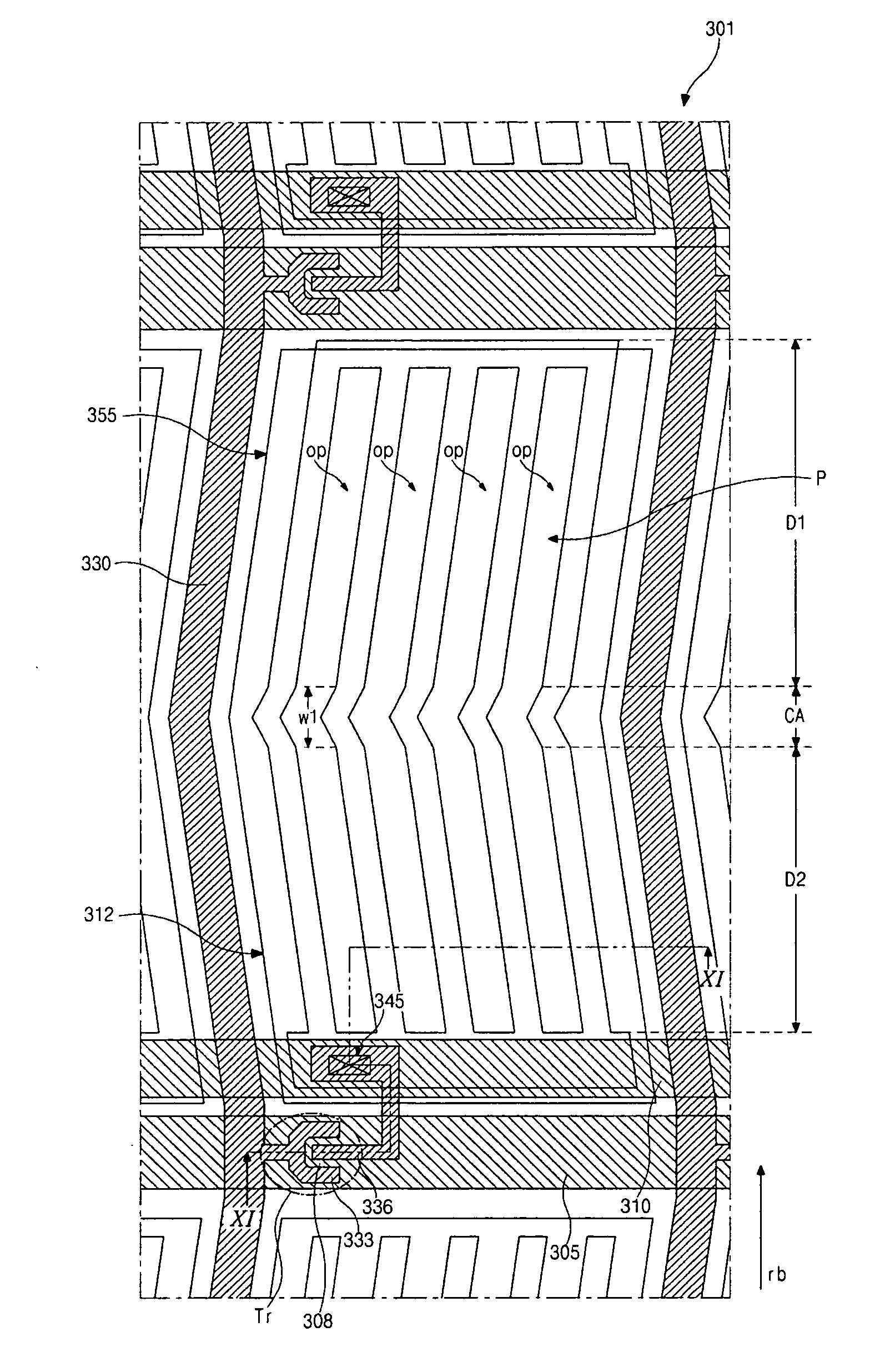 Array substrate for fringe field switching mode liquid crystal display device