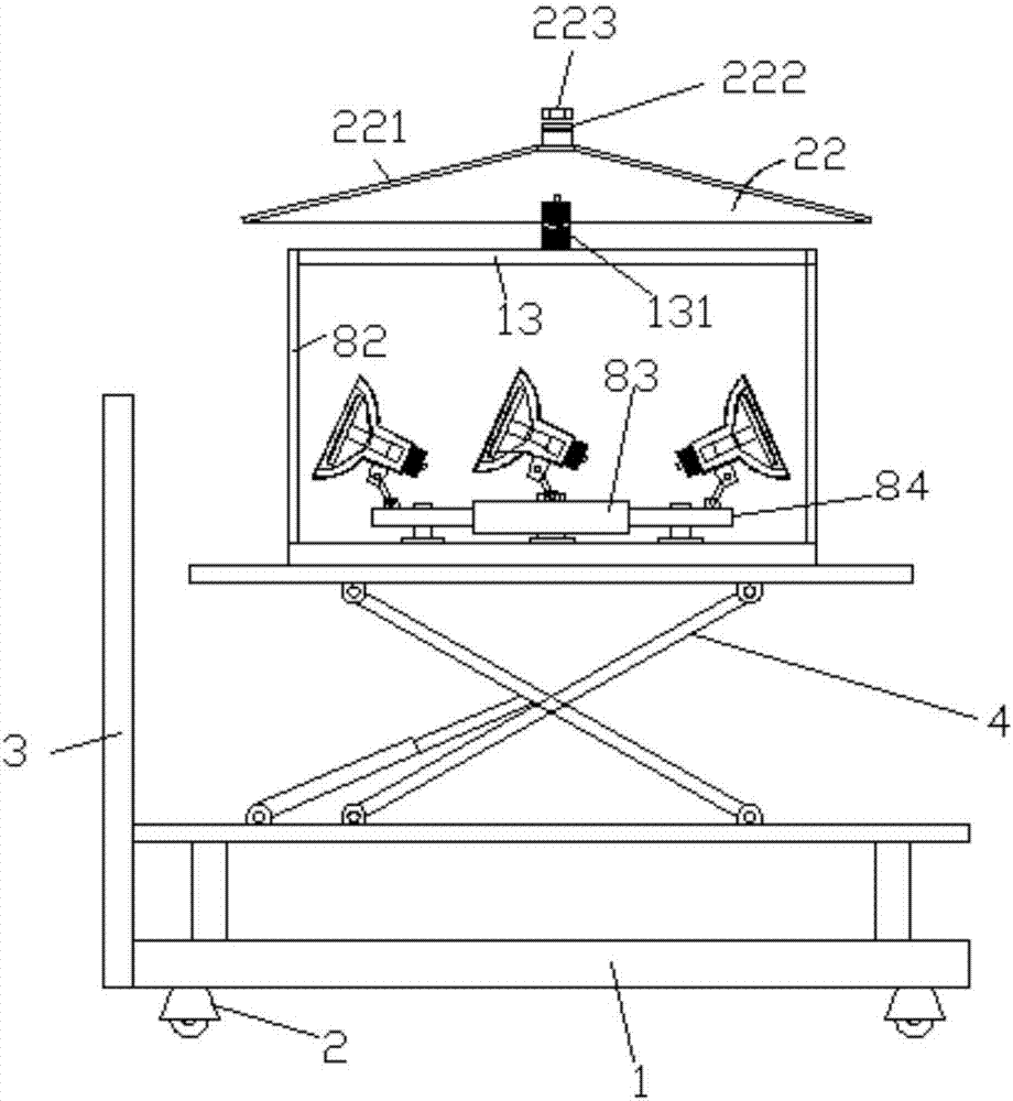 Outdoor stage illuminating device