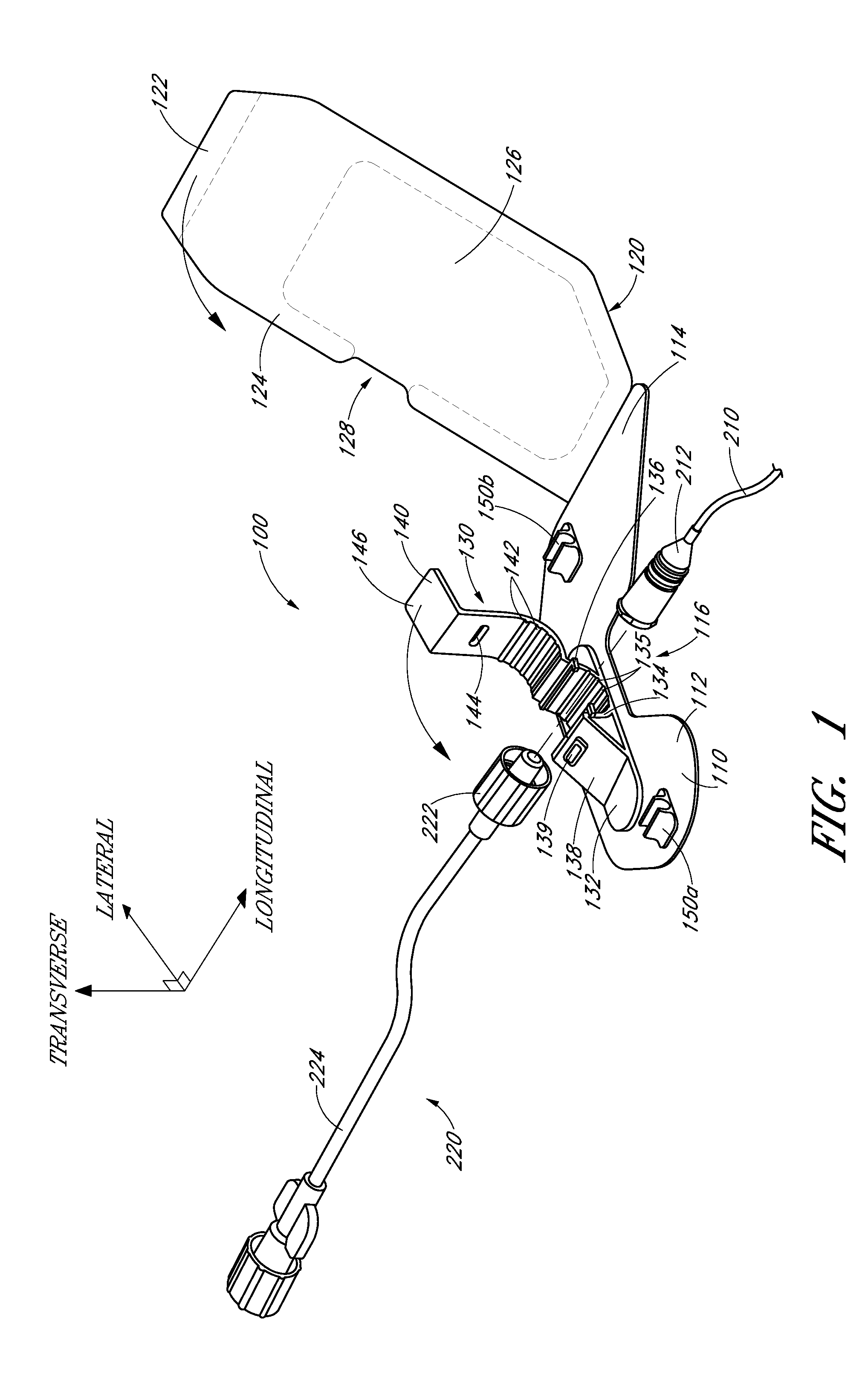 Stabilizing device for an extension set