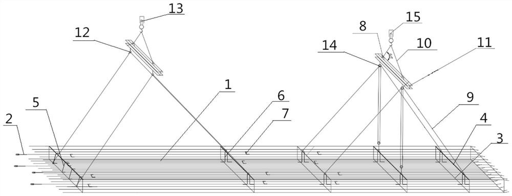 A method for safe hoisting and lowering of reinforcement cages connected to walls