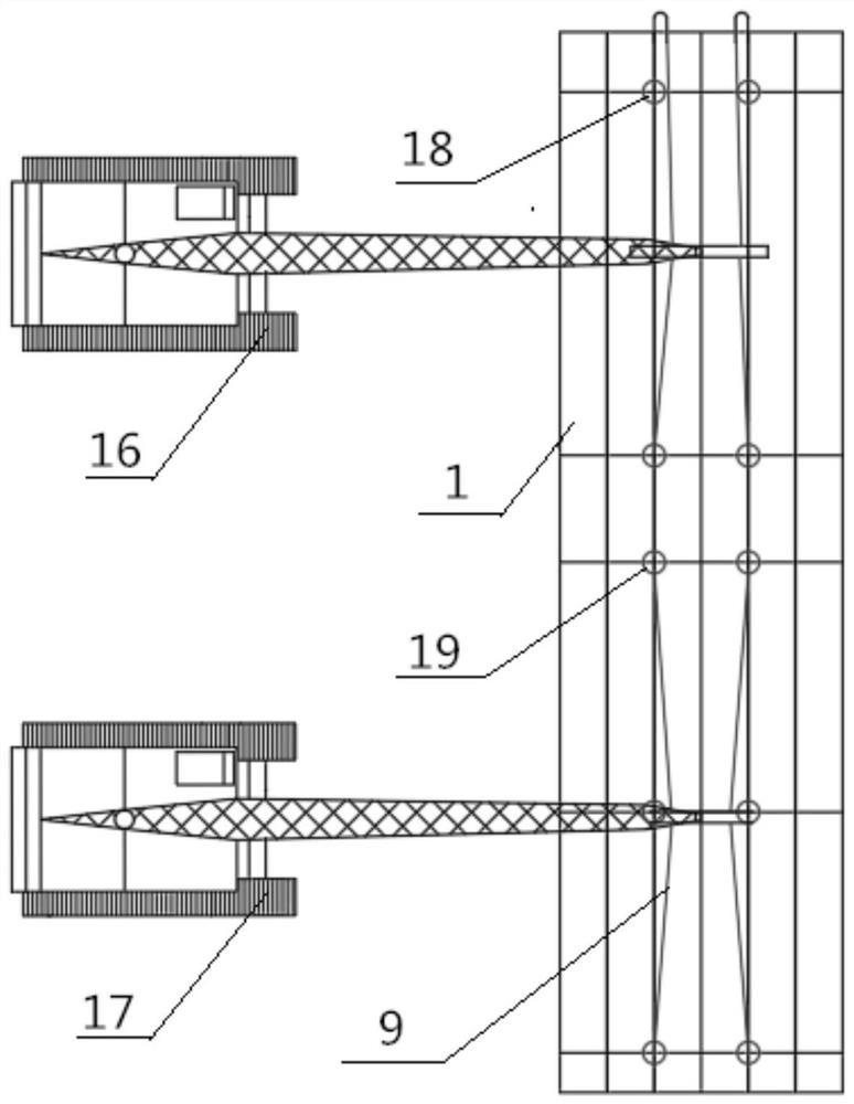 A method for safe hoisting and lowering of reinforcement cages connected to walls