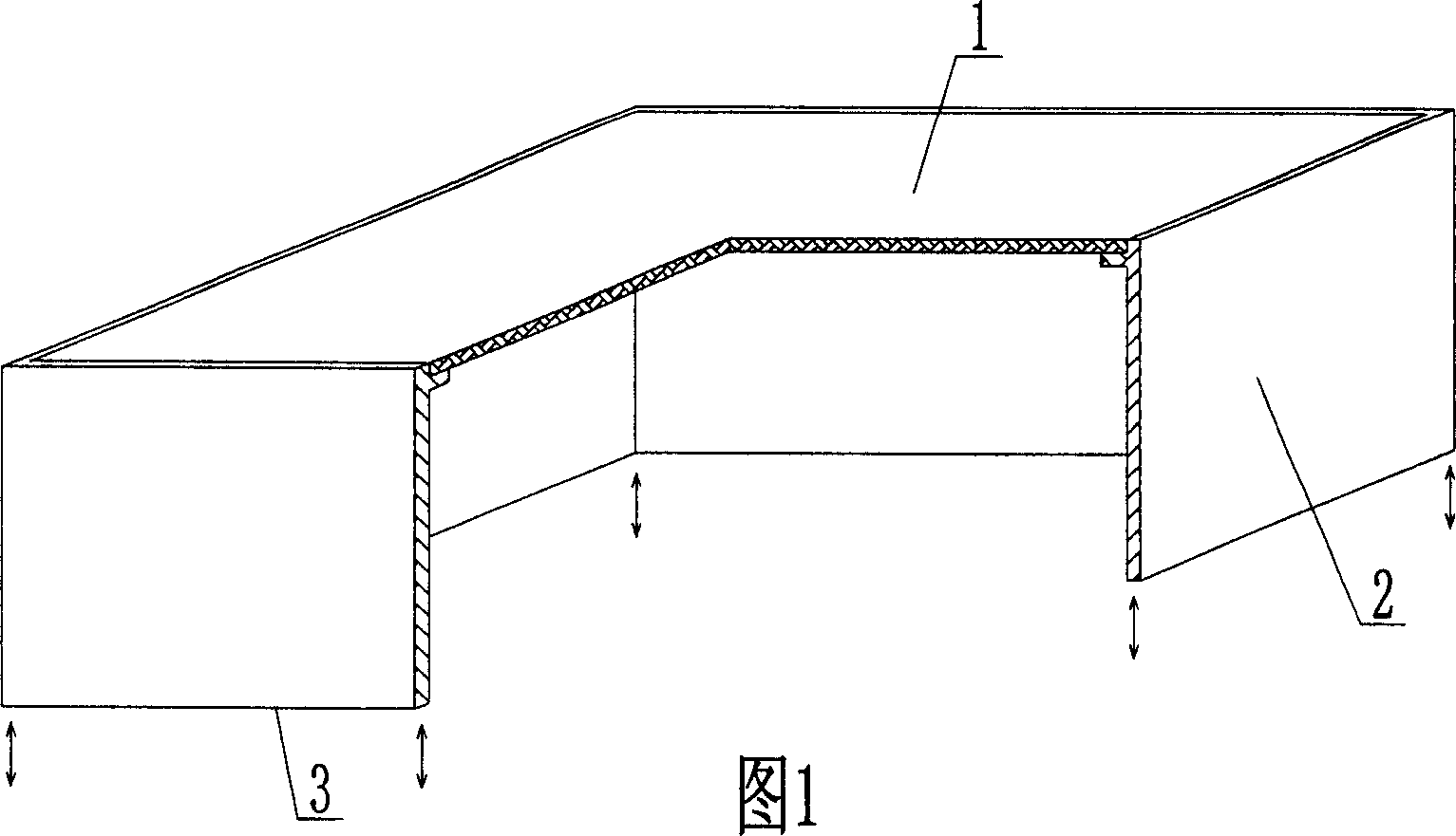 Opening box for concrete structure