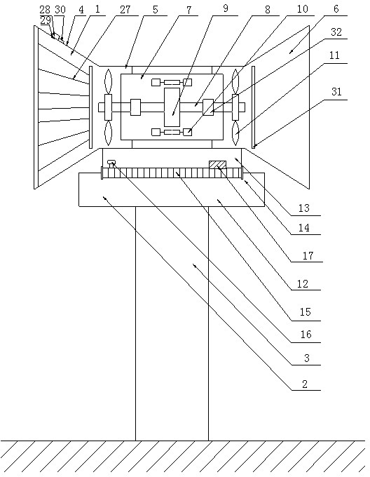Device for raising and converting fluid energy
