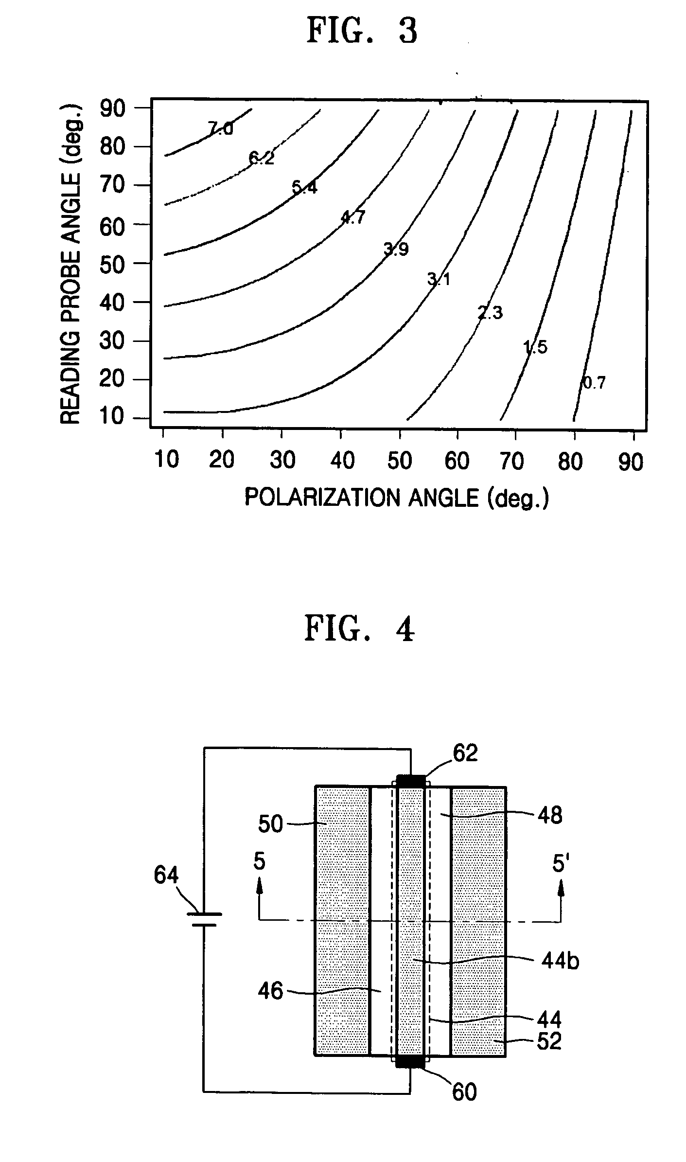 Electrical read head having high sensitivity and resolution power and method of operating the same
