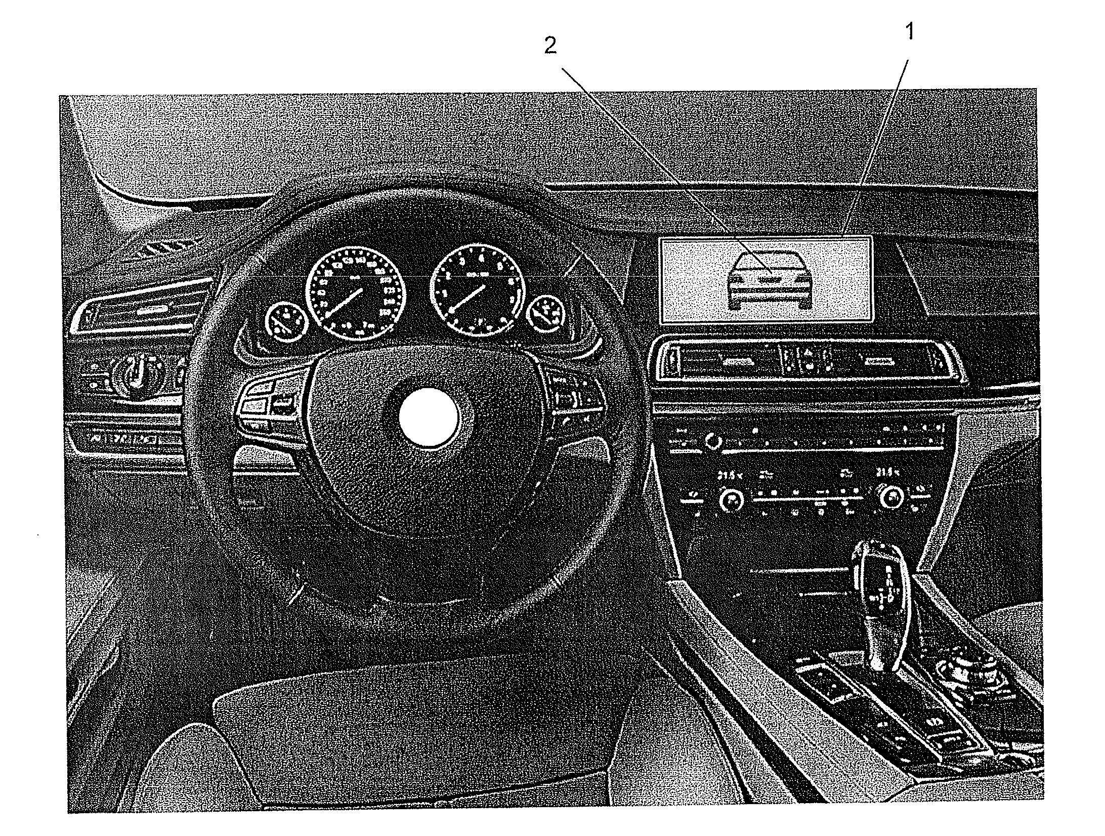 Motor Vehicle Having a Device for Influencing the Viewing Direction of the Driver
