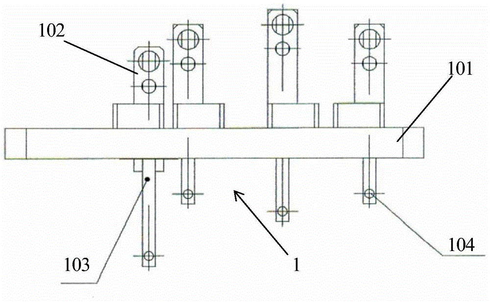 Welding structure guide vane channel measurement method and device