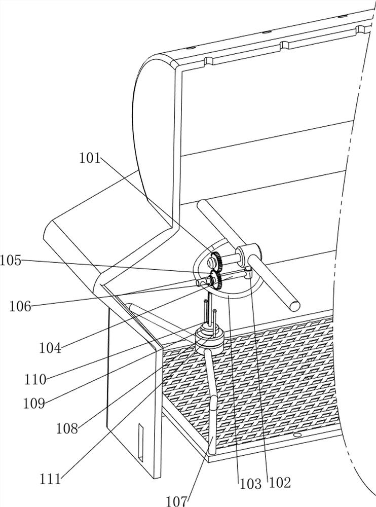 Flour production and processing dust removal device for manufacturing vermicelli