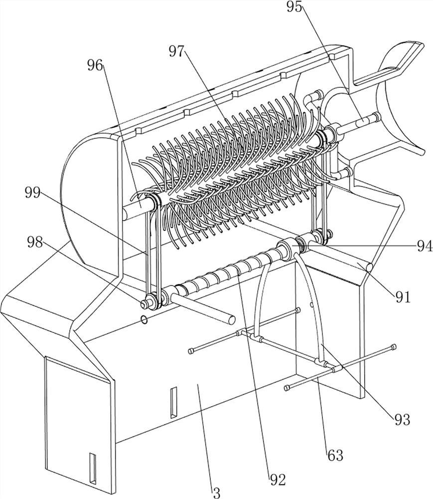 Flour production and processing dust removal device for manufacturing vermicelli