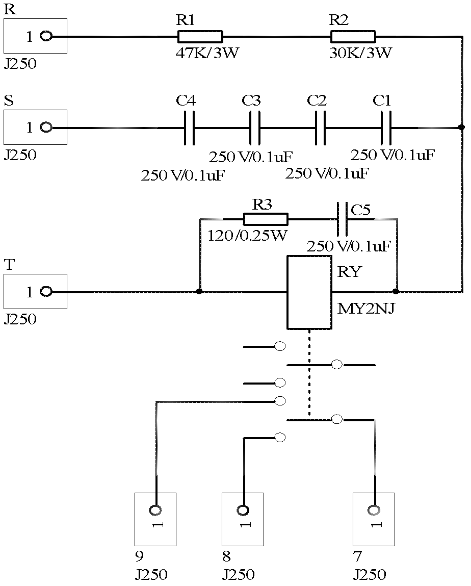 Voltage and phase sequence protection circuit