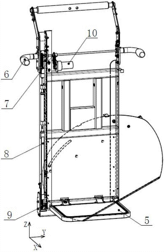 Bearing trolley applied to intelligent passageway moving device