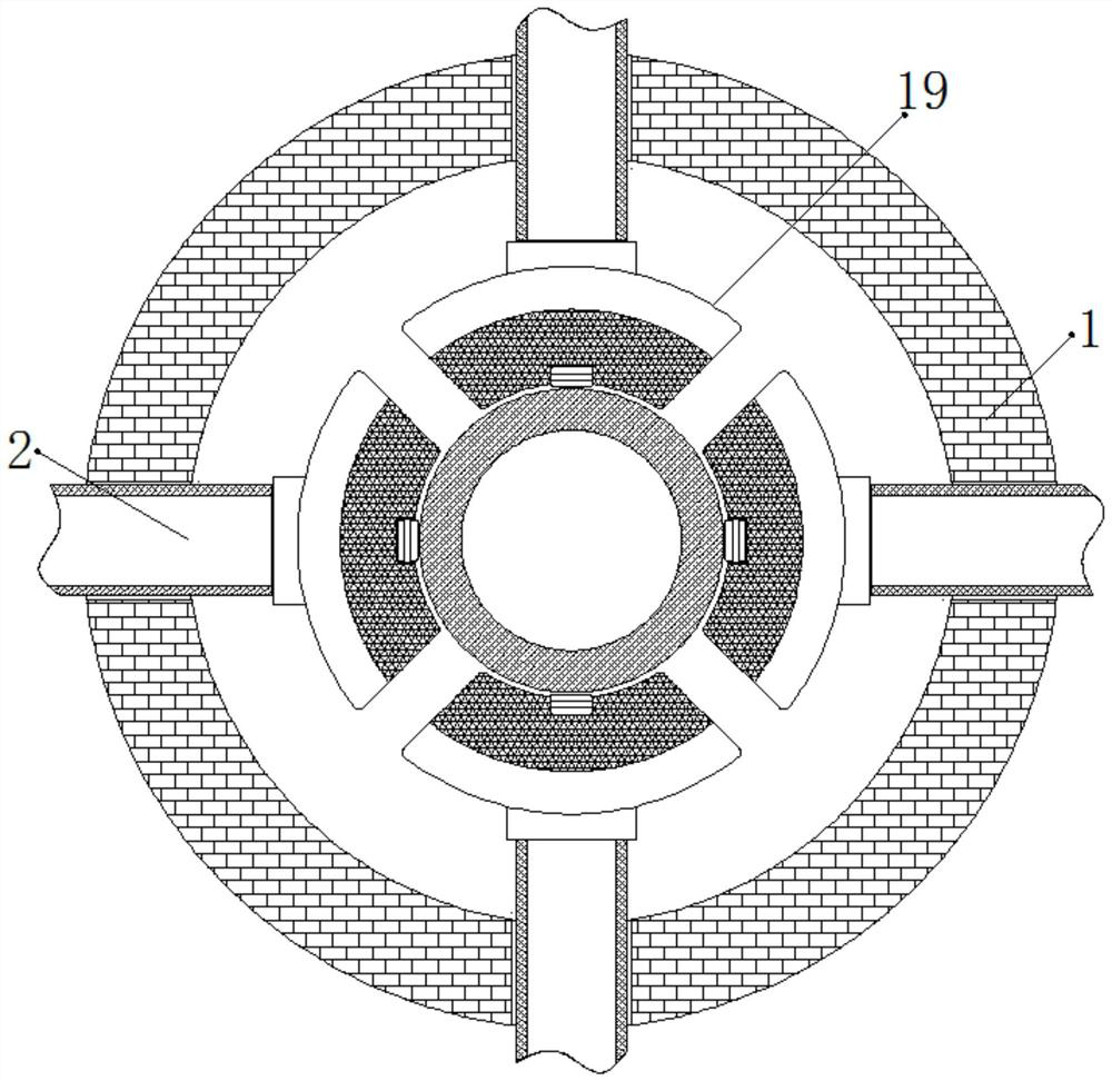 A precision equipment pipe docking centering device