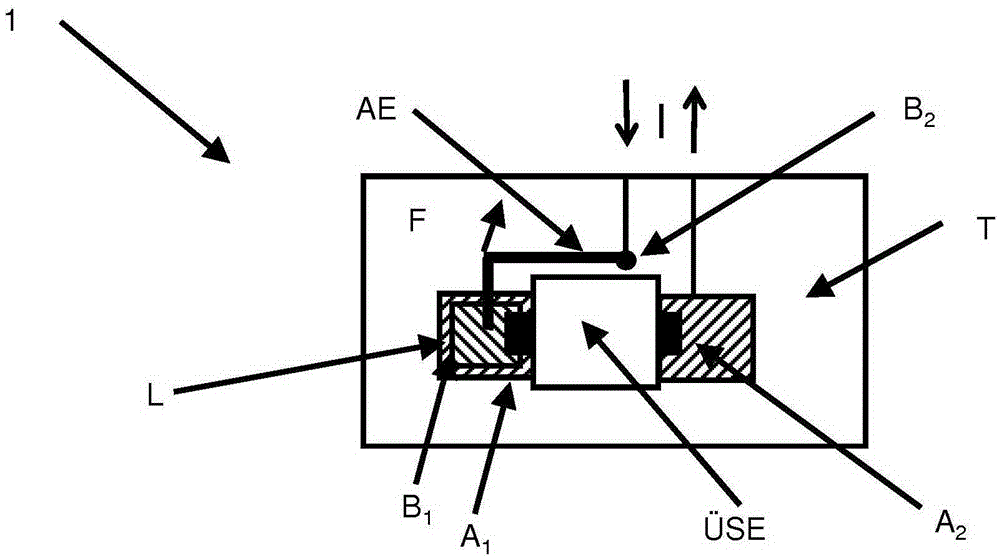 Over-voltage protection device for limited installation space
