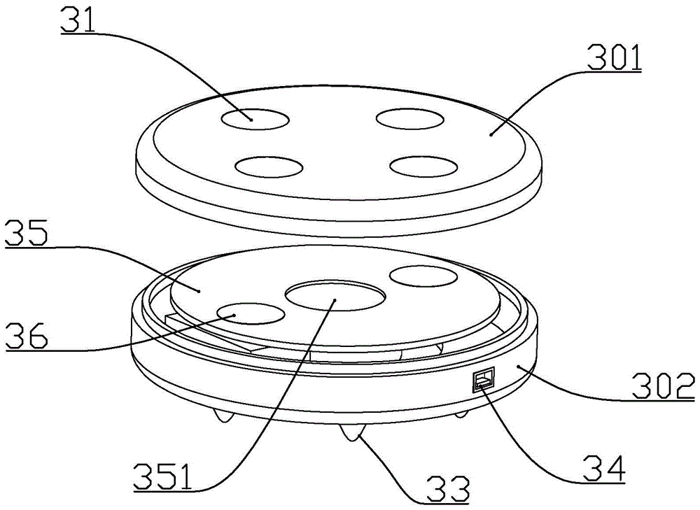 A wearable massage device