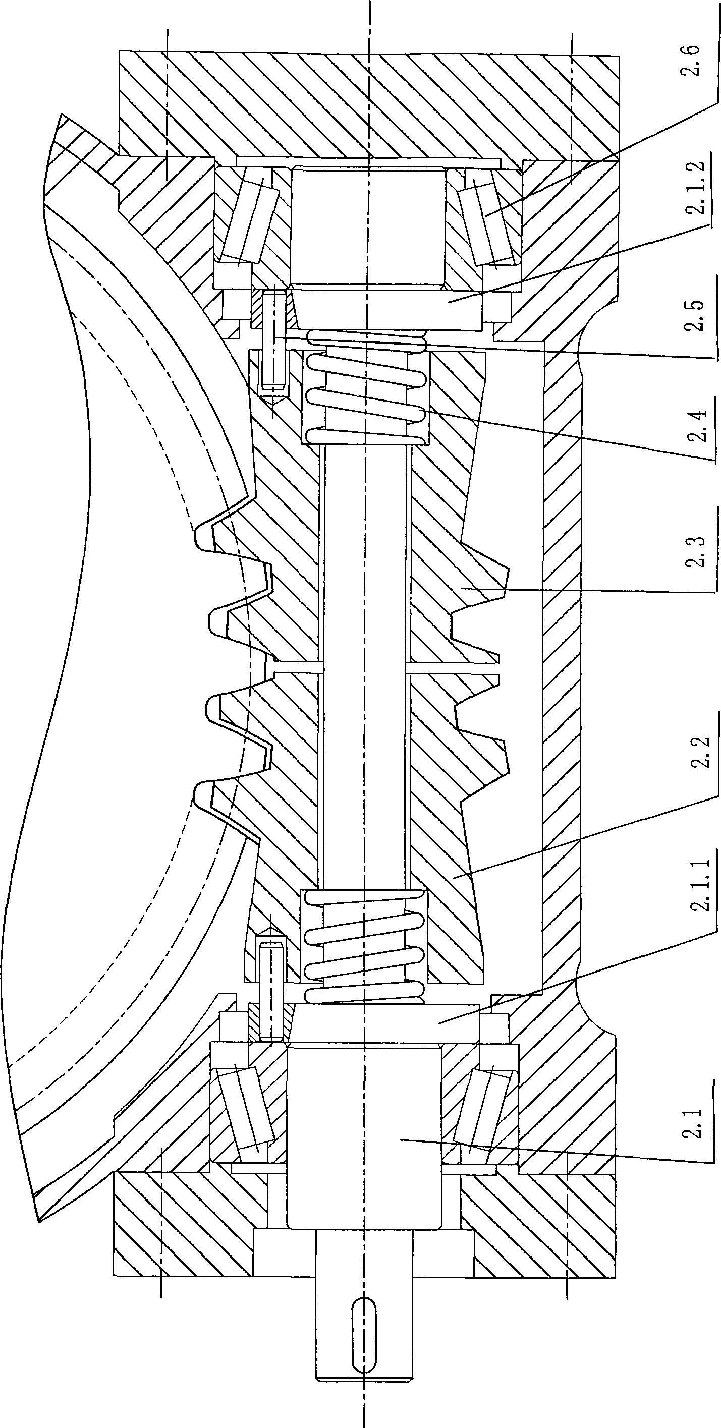 Ring surface enveloped non-clearance worm and gear speed-reduction apparatus