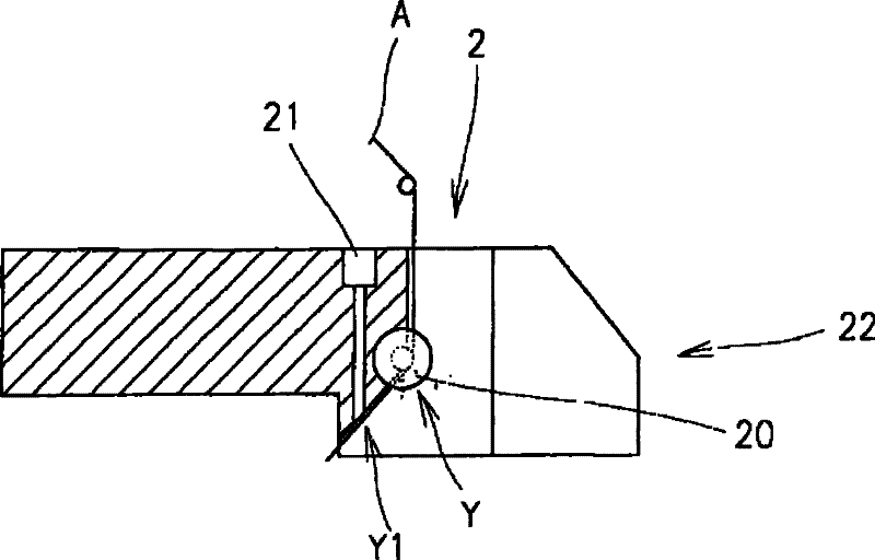 Method and device for introducing end of yarn into spinning nozzle of jet spinning machine