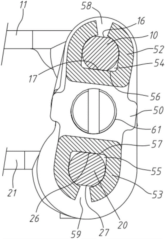 Synchronous-rotation double-covered type pivot device