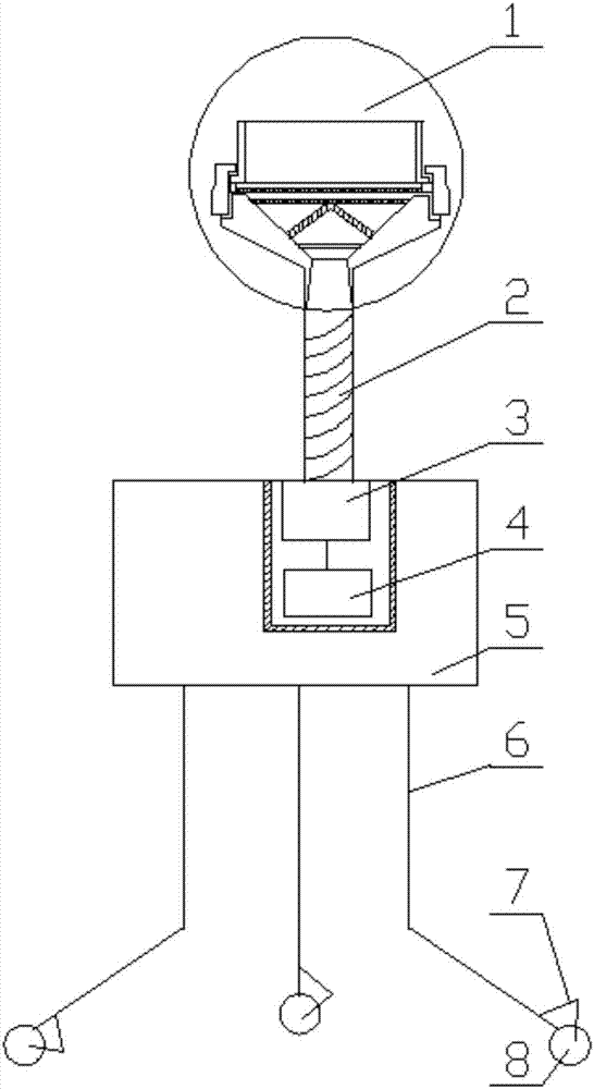 Atmosphere flue dust collection apparatus